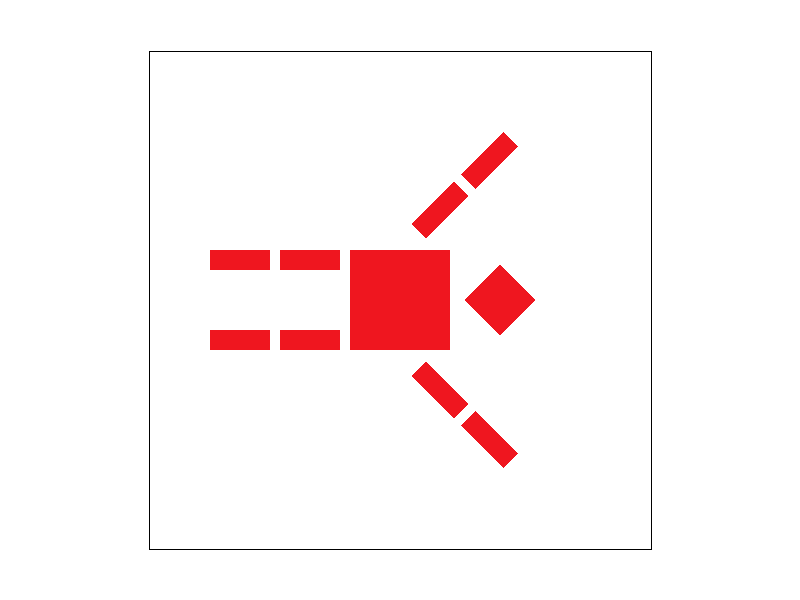 Figure 3.3: Robot Rotated 90 Degrees Right. GUI Rotation